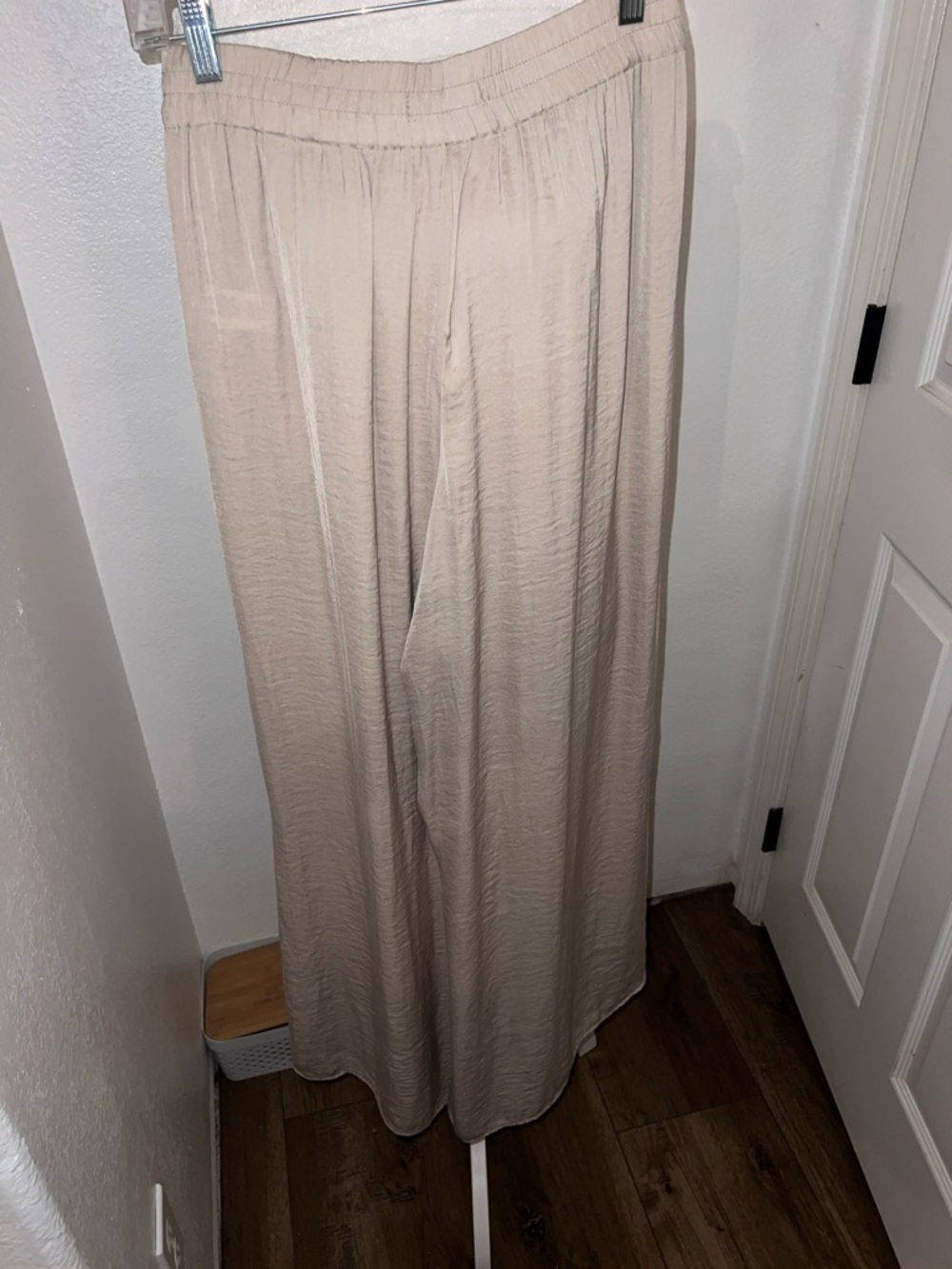 Zara Wide Leg pants Cream Medium - Picture 6 of 6